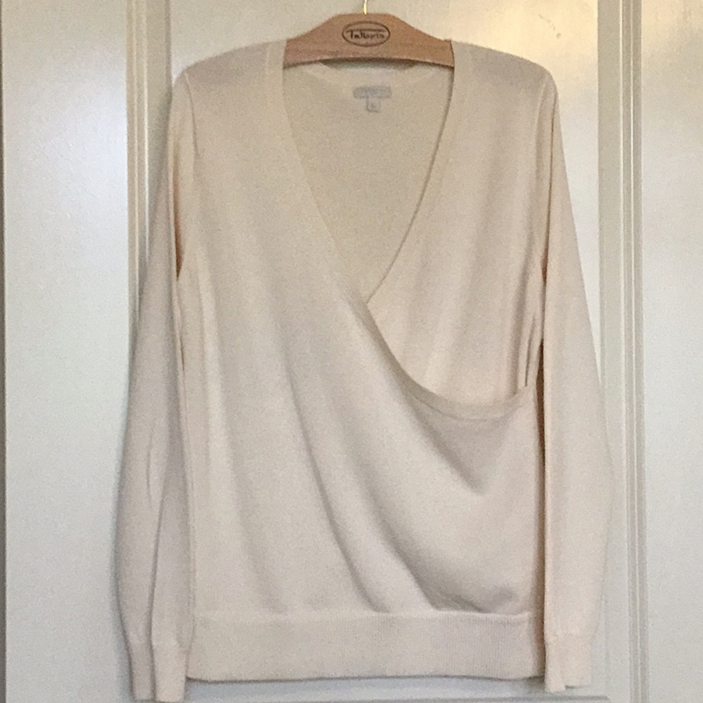 Talbots Faux Wrap Sweater